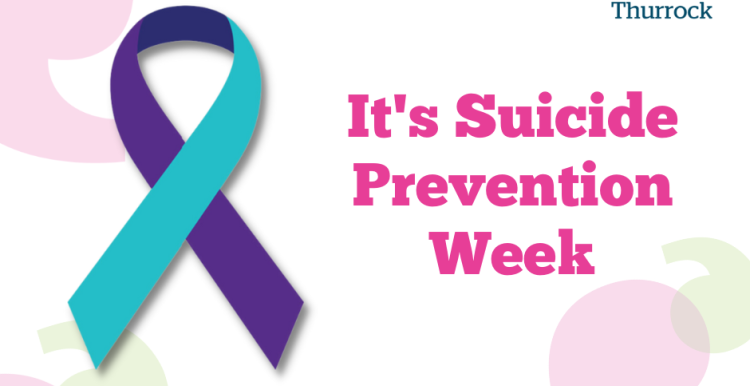 Suicide Prevention Week ribbon and header