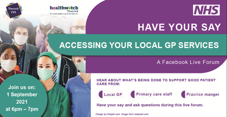 Facebook live event banner - accessing GPs Facebook live event banner - accessing GPs
